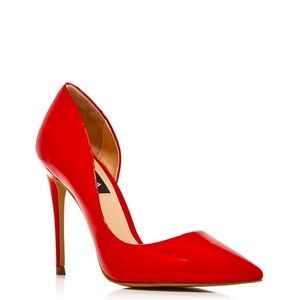 Aqua Women's Dion Half D'orsa Red Pumps